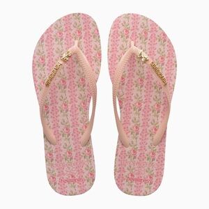 LoveShackFancy Havaianas Pink Sandals Casual Summer Footwear